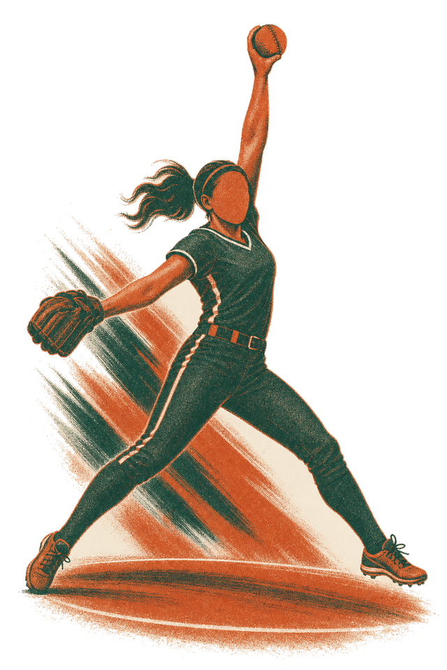 Softball athlete