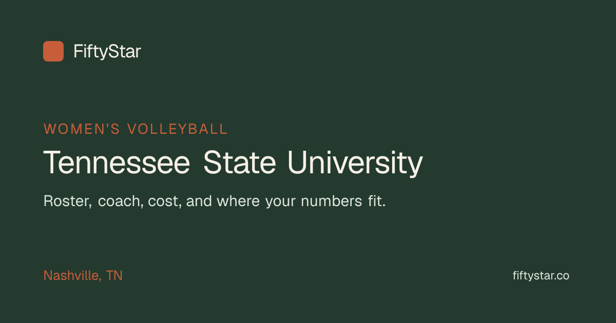 Tennessee State University Women's Volleyball — Roster, Coach ...
